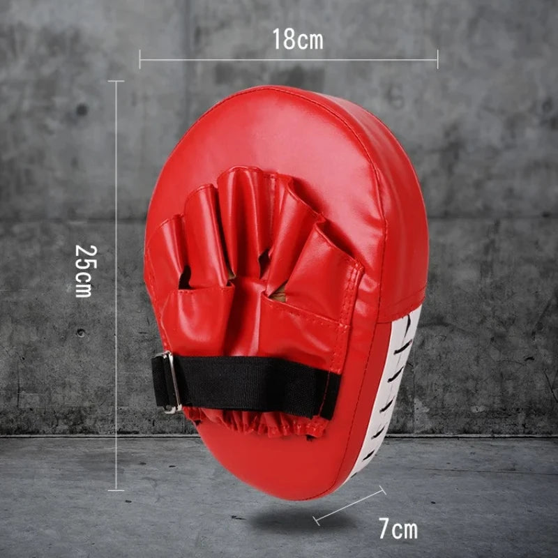 Curved Boxing Focus Mitt | Taekwondo Punch Target Pad Boxing Focus Mitt Peaceful Pleasures Health and Wellness Red