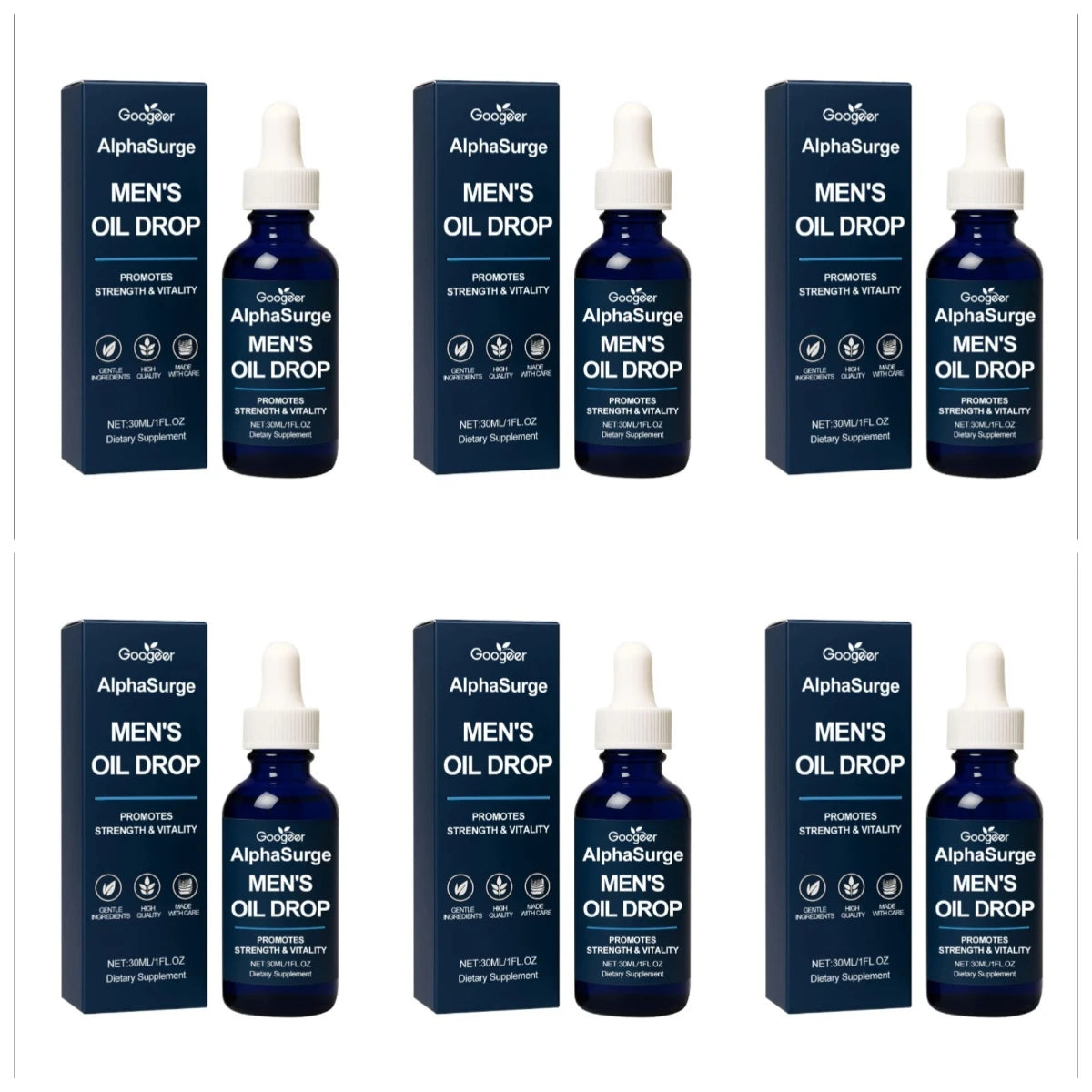 Men's Vitality Oil Drop 30ml | Maca, Tribulus & L-Arginine
