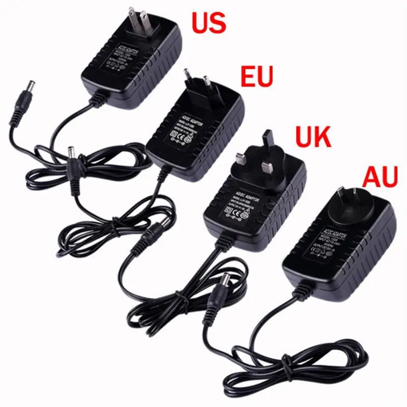 DC12V Universal Power Supply Transformer AC 100-240V to DC 12V Converter Charger Adaptor EU US 1A 2A 3A For LED Lighting Peaceful Pleasures Health and Wellness