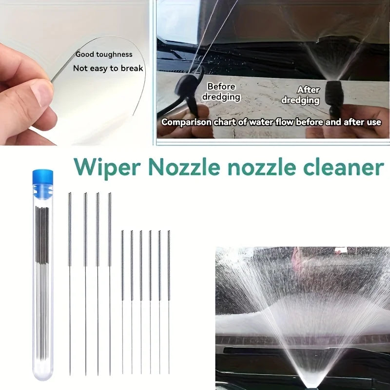 10-Piece Stainless Steel Cleaning Nozzle Window Wiper 3D Printer Gas