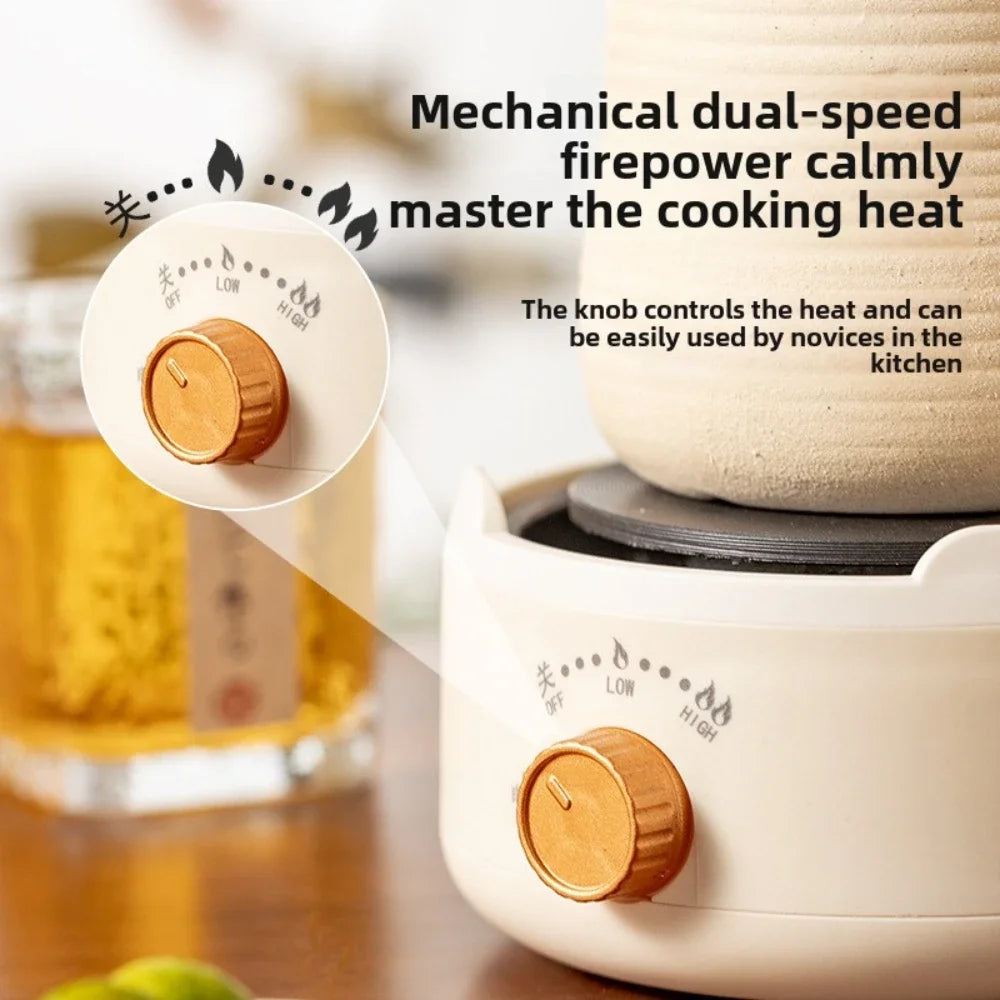 EU/US/UK New Electric Cookware Heating Base 500W Electric Heater Coffee Stove Home Manual Adjustable Temperature Cooking Heater Peaceful Pleasures Health and Wellness
