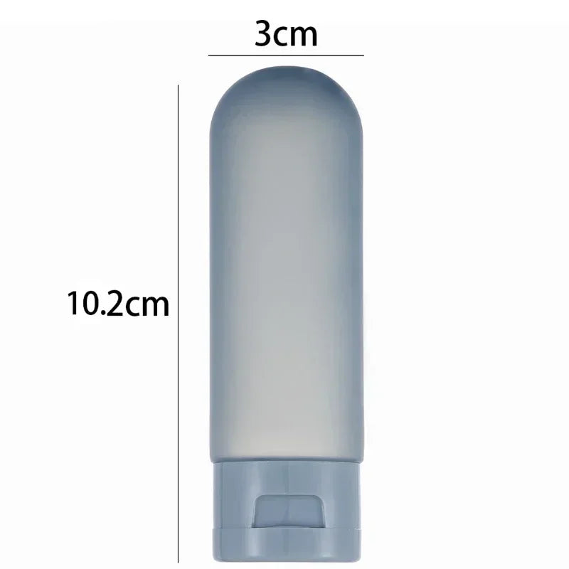 60ml Portable Plastic Tubes Bottling Bottle Cylindrical Squeeze Bottles Travel Cosmetic empty bottle for Shampoo and Shower Gel Peaceful Pleasures Health and Wellness