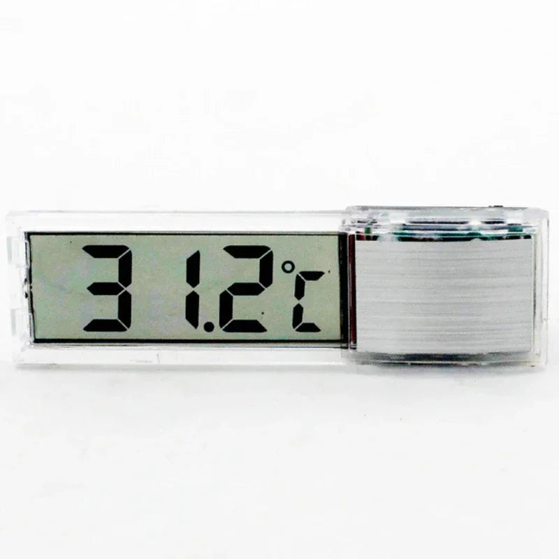 Digital Electronic 3D Aquarium Thermometer Fish Tank Temp Meter Plastic Metal Gold Silver New Arrival Peaceful Pleasures Health and Wellness Silver