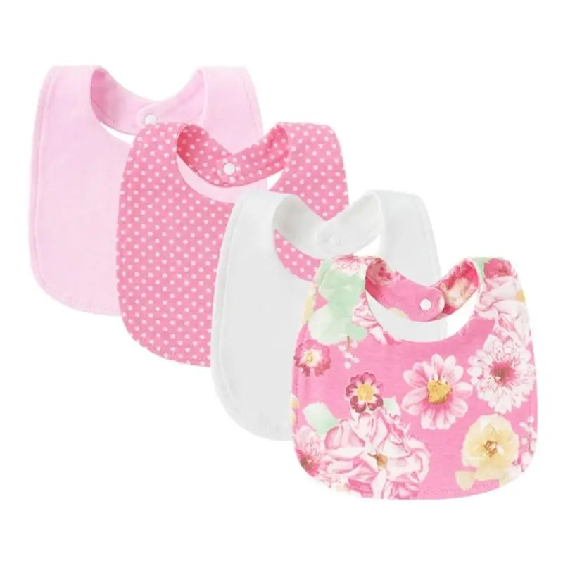 Baby Bandana Bibs 4-Pack | Soft Cotton Drool & Teething Bibs