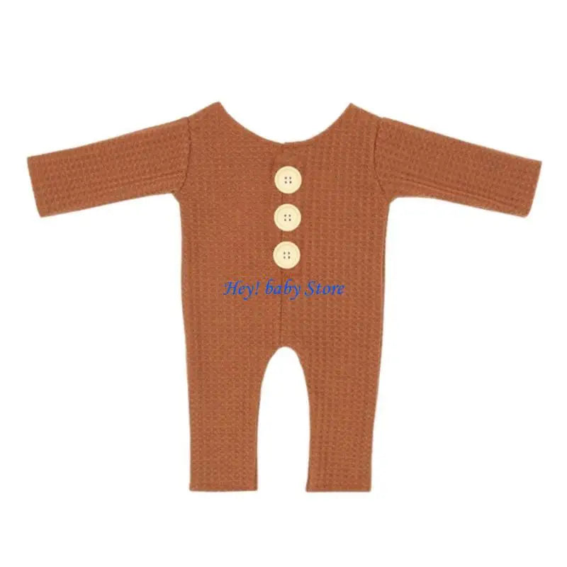 Reversible Knit Newborn Romper – Baby Photography Prop Suit