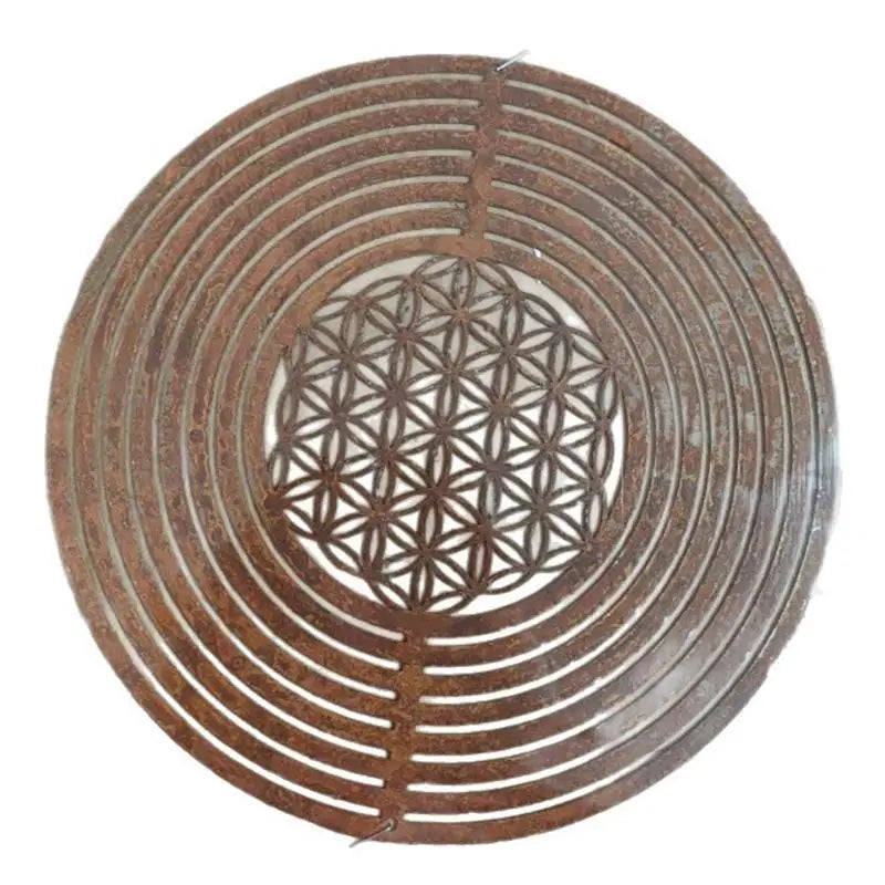 Rustic Metal Spiral Weather Vane – Hanging Outdoor Decor