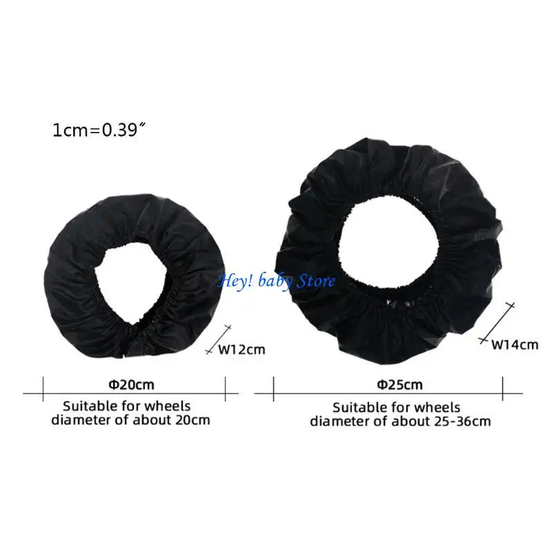 Baby Stroller Wheel Covers – Oxford Cloth Pram Protectors 2 Pack