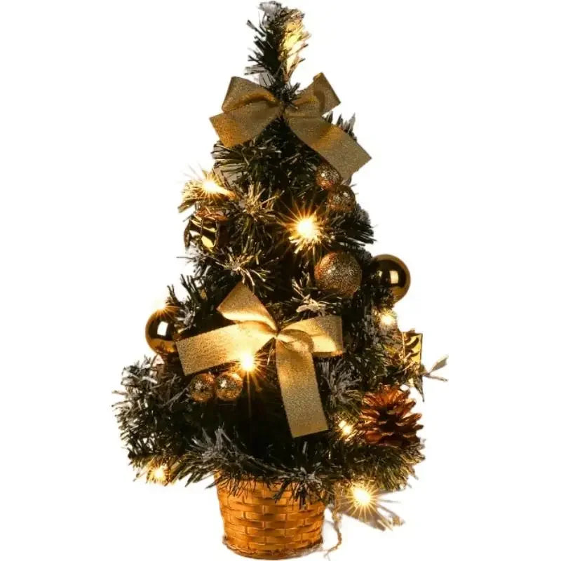 40CM LED Christmas Tree Nightlight LED Light Pine Needle Tree Mini Xmas Tree Christmas Decoration Desktop Ornament New Year Gift Peaceful Pleasures Health and Wellness 01 Other