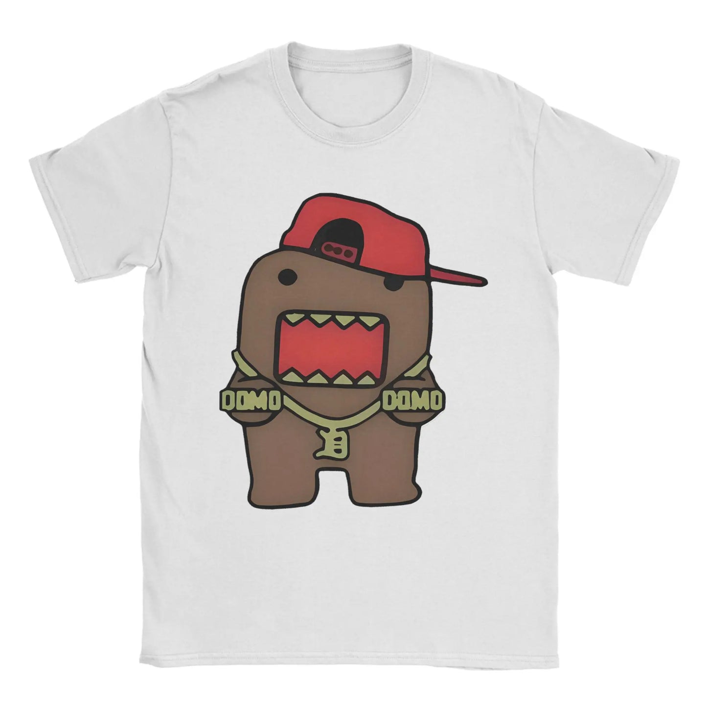 Novelty Domo Kun T-Shirt Men O Neck Pure Cotton T Shirts Short Sleeve Tees Gift Idea Clothes Peaceful Pleasures Health and Wellness 2 4XL