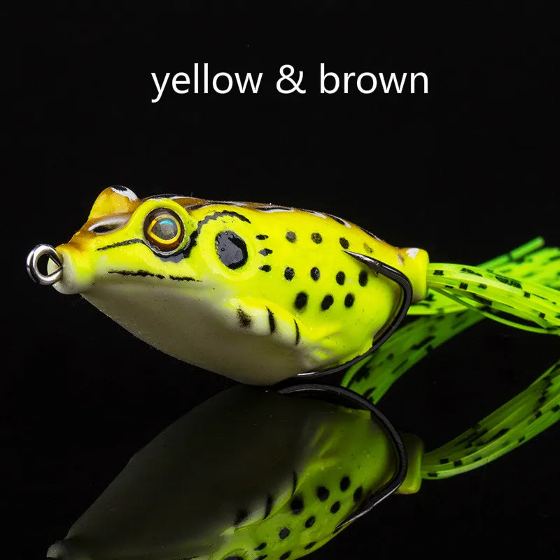 Soft Frog Bass Fishing Lure Hollow Body Topwater Lures Unpainted
