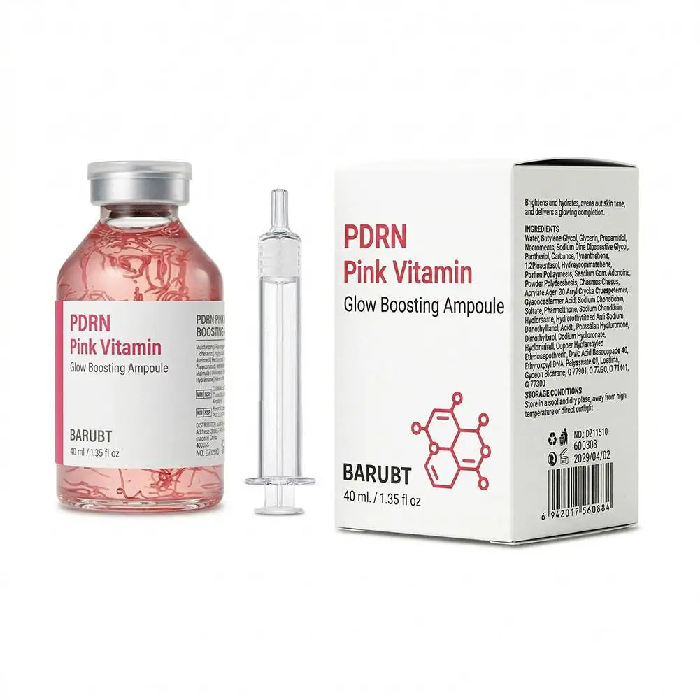 Collagen Silk Peptide Peptide Pink PDRN Glow Intensive Ampoule Intensely Hydrating, Lifting And Firming Increase Skin Elasticity Peaceful Pleasures Health and Wellness 40mlX1