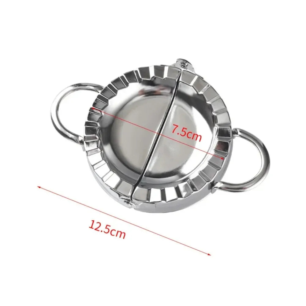 Stainless Steel Dumpling Maker Dumpling Skin Mold Ravioli Maker Press Pie Making Press Wrapper Pastry Maker Kitchen Accessories Peaceful Pleasures Health and Wellness Small
