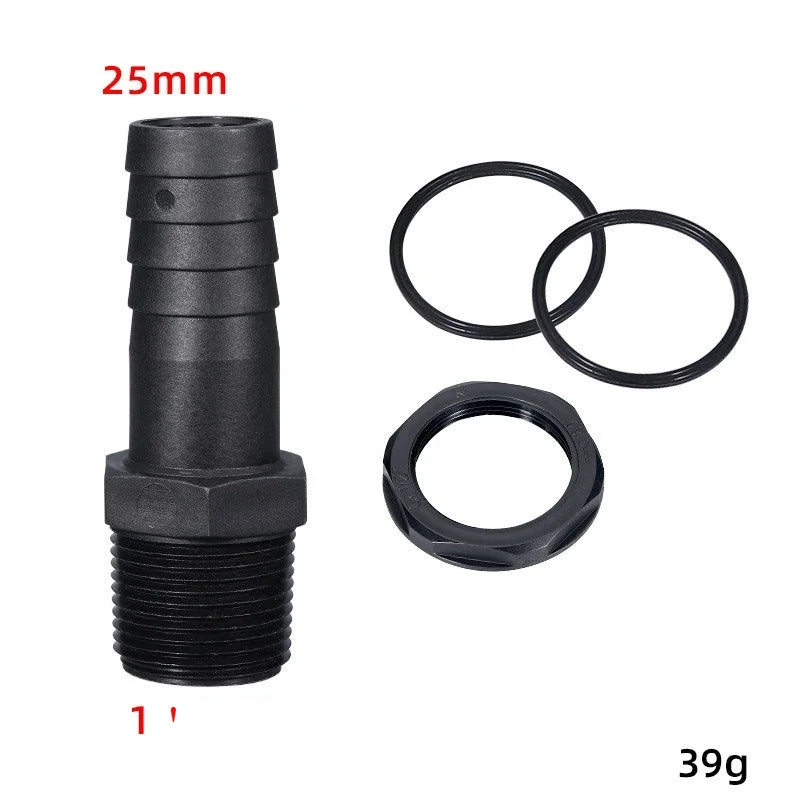 Plastic Pagoda Hose Connector 25/40/50mm Male Thread Adapter