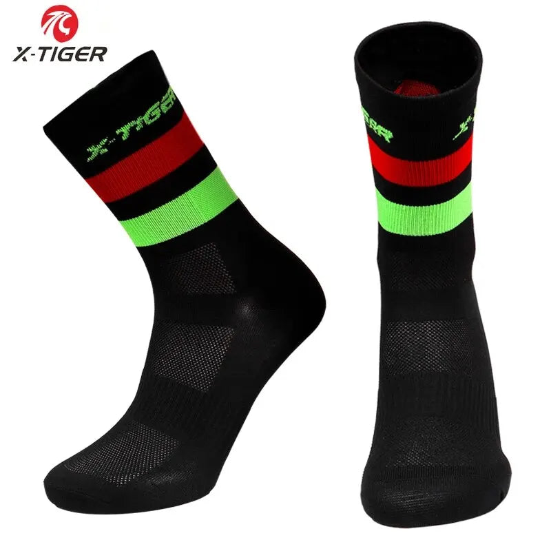 X-TIGER Cycling Socks – Breathable Anti-Slip Sports Socks