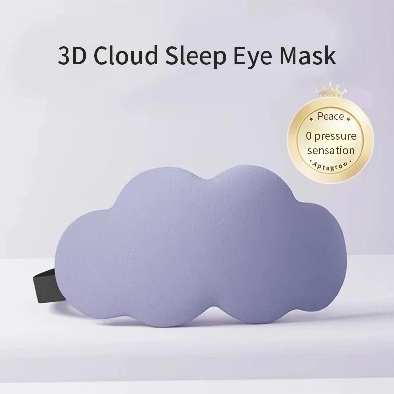 Cloud Shape Sleep Mask – 100% Light Blocking Eye Cover