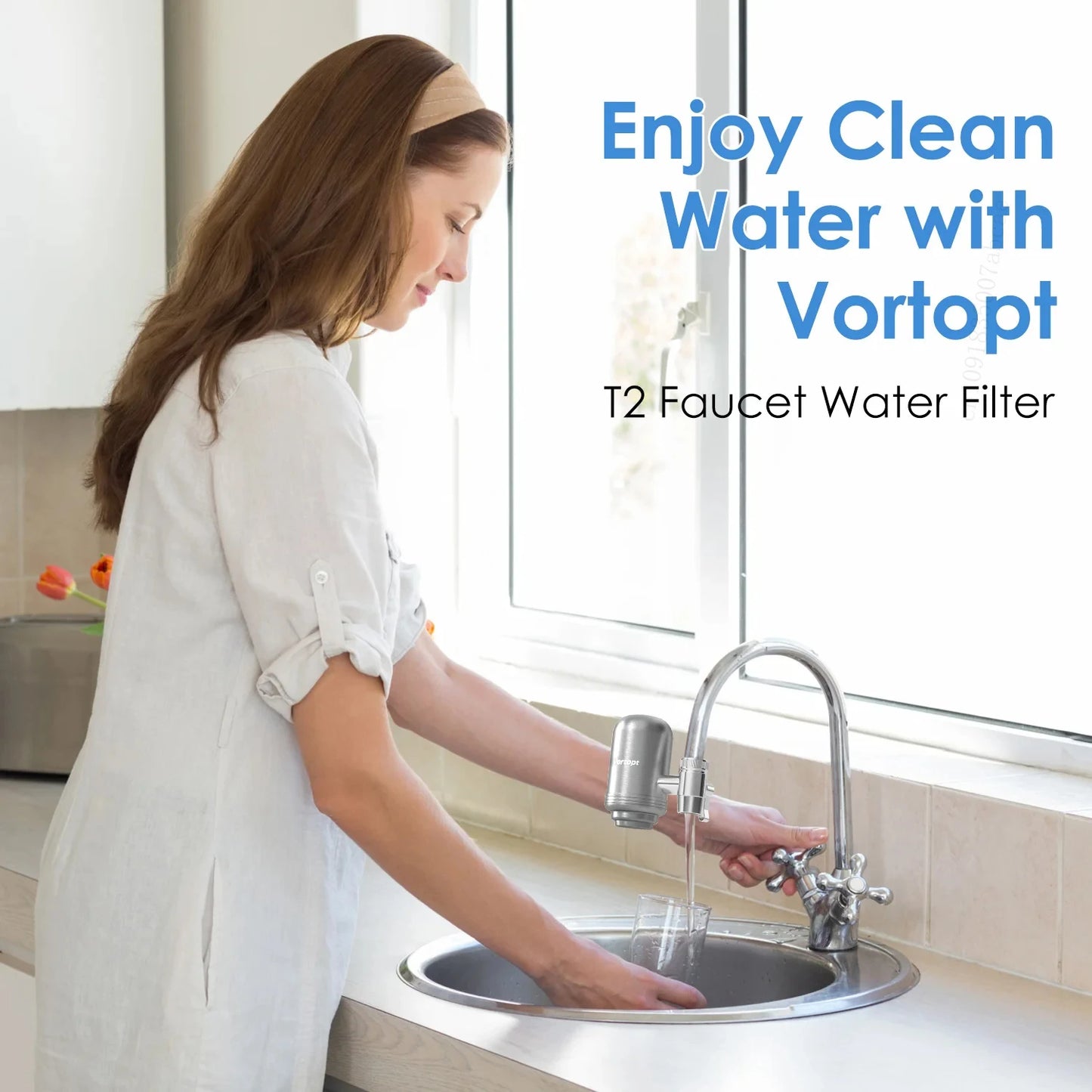 HOMEFISH Stainless Steel Faucet Tap Water Filter Purifier System, NSF Certified Reduces Lead, Chlorine & Bad Taste Kitchen Peaceful Pleasures Health and Wellness