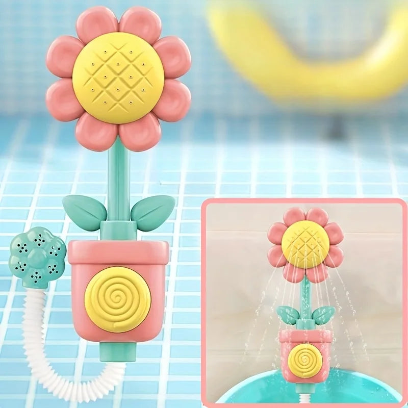 Kids Suction Cup Bath Toy Set – Colorful Flower | Ages 0–3