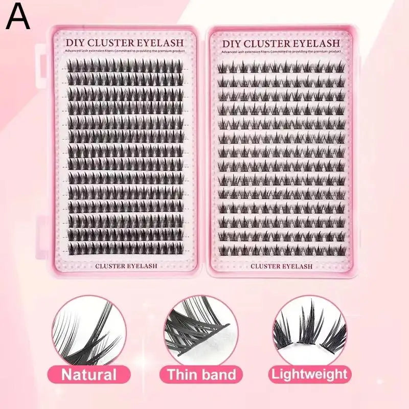 392 Pcs Eyelash Extension Kit | Fluffy DIY Lash Set & Tools