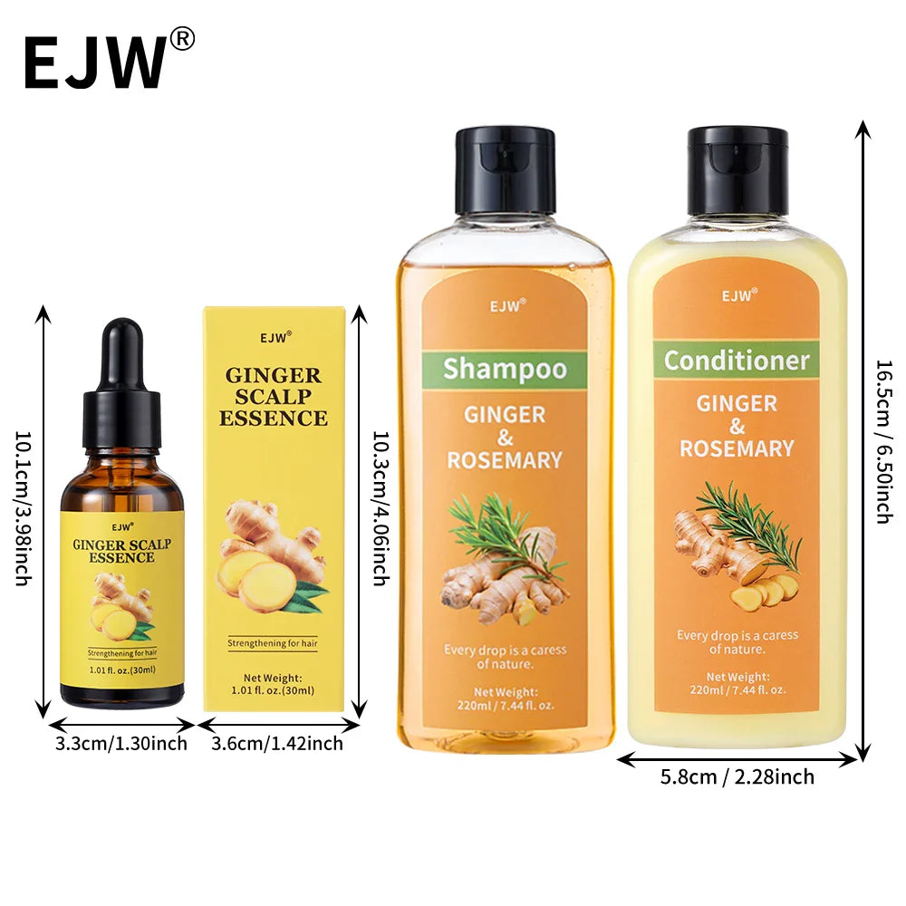 Ginger Shampoo & Conditioner Set for Thinning Hair | Men & Women