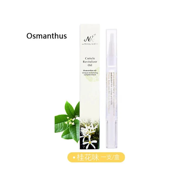 15 Smells Nail Nutrition Oil Pen Nail Treatment Cuticle Revitalizer Oil Prevent Agnail Nail Polish Nourish Skin Peaceful Pleasures Health and Wellness Osmanthus