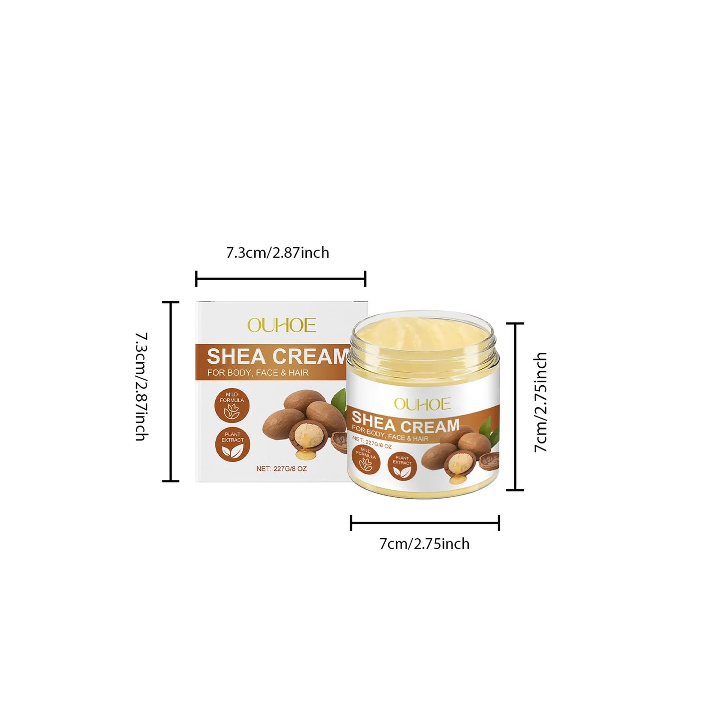 Shea Butter Multi-Purpose Cream – Skin, Body & Hair (227g)