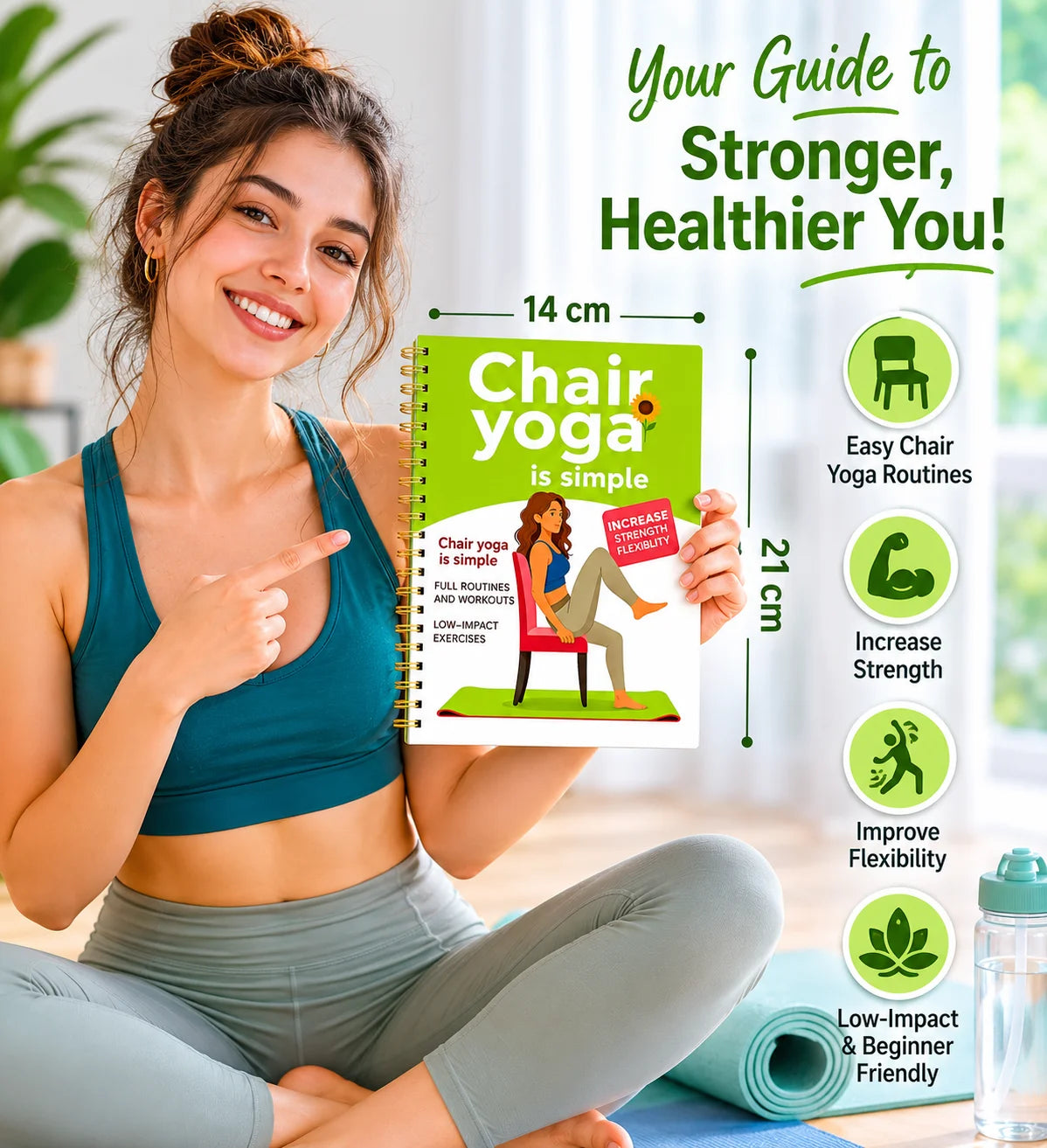 30-Day Chair Yoga Weight Management Guide 60 Easy Exercises Beginners