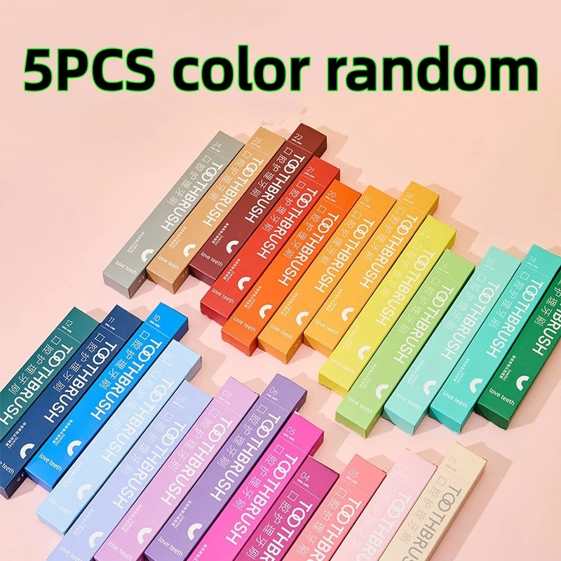4/10Pcs Random Color Toothbrushes for Home Use, High-End Adult Individually Packaged Toothbrushes, Soft Bristles, Essential for Home, Holiday Gifts, Christmas, Halloween, Thanksgiving, New Year, Birthday Gifts Peaceful Pleasures Health and Wellness 5Pcs Colorrandom