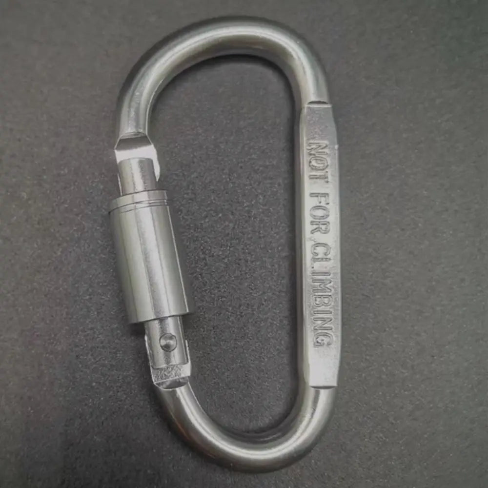 Aluminium Alloy Sports Keychain High Quality Multi Colors with Lock D-shape Carabiner Camping Hiking Hook Outdoor Tool Peaceful Pleasures Health and Wellness