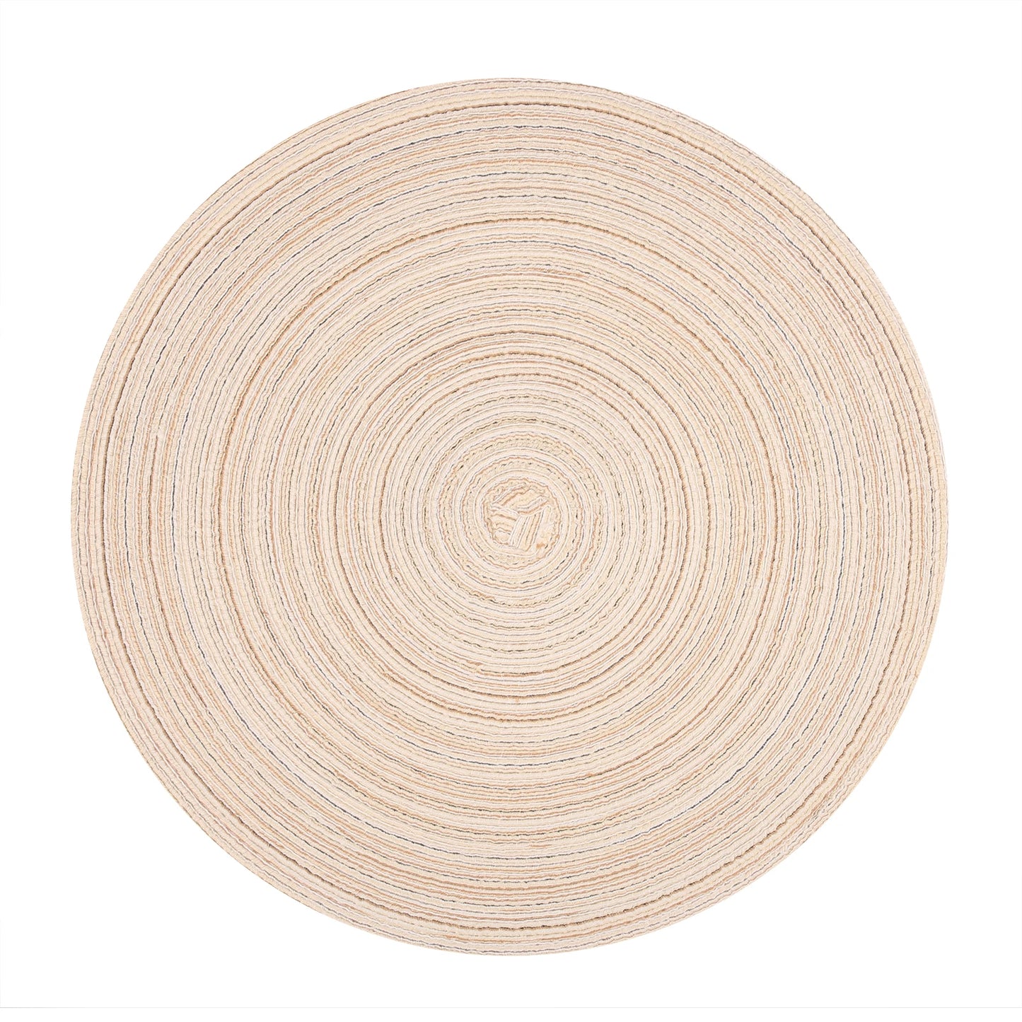Round Placemats and Coasters Set of 6 Christmas Placemats Washable Placemats 34/38cm Woven Placemats Christmas Round Placemats Peaceful Pleasures Health and Wellness White 6xPlacemat
