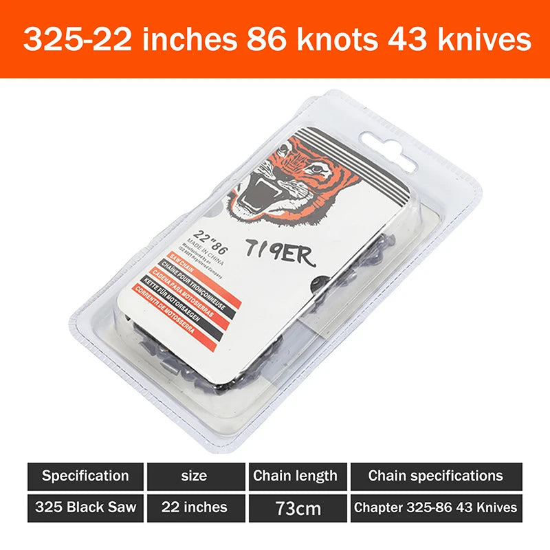 New 18/20/22/24 Inch Metal Chainsaw Chain Spare Parts Link Chainsaw Saw Chain Blade Electric Saw Accessories For Wood Cutting Peaceful Pleasures Health and Wellness 22inch