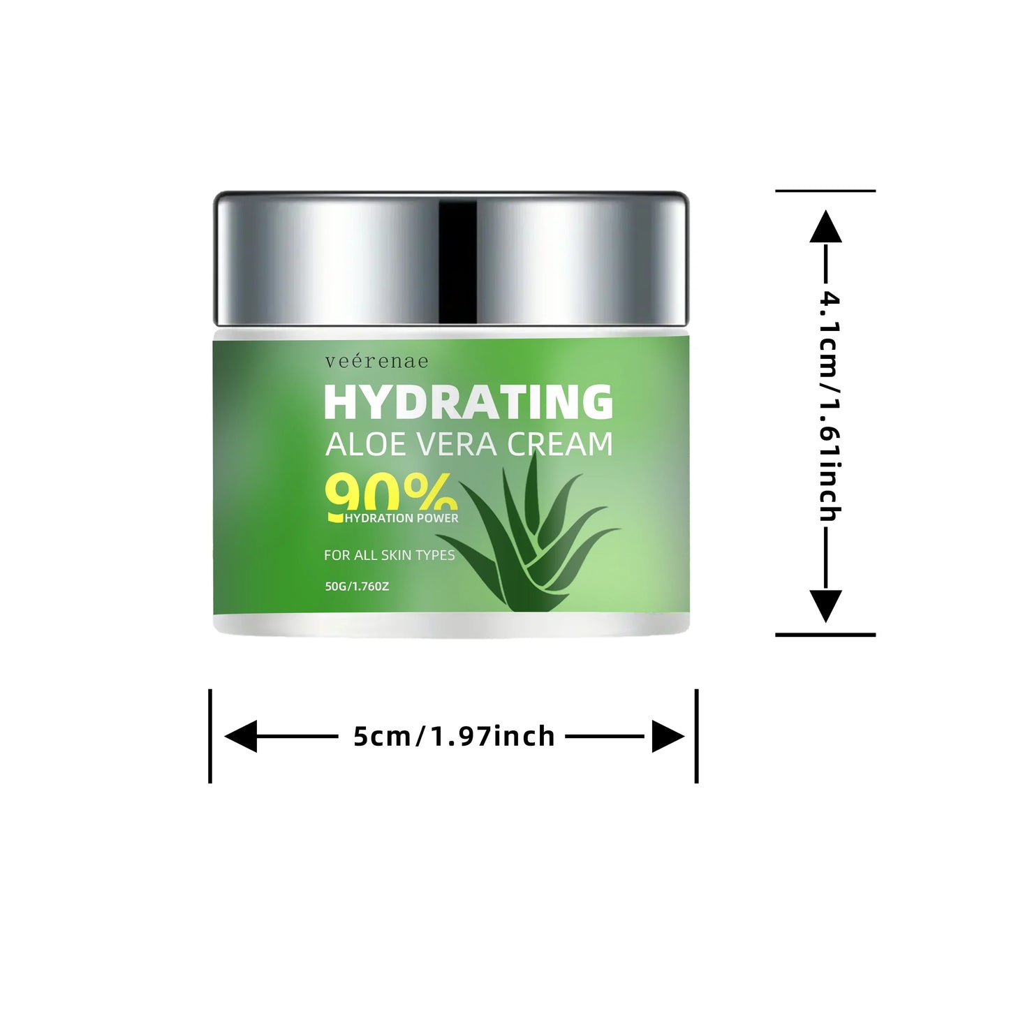 Veérenae Aloe Vera Face Cream – Hydrating, Non-Greasy Moisturizer