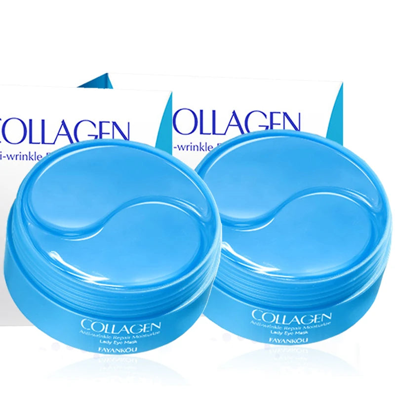 BIOAOUA 60pc Collagen Eye Masks – Dark Circles & Puffiness Patches