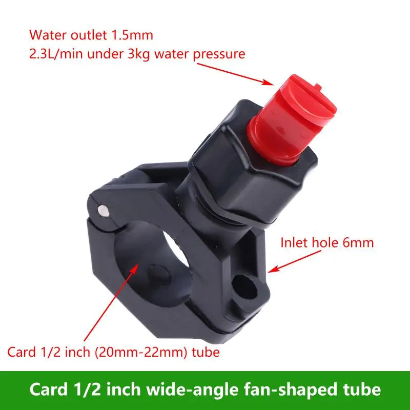 Quick Release Flat Fan Spray Nozzle – Wide Angle Wash Clamp