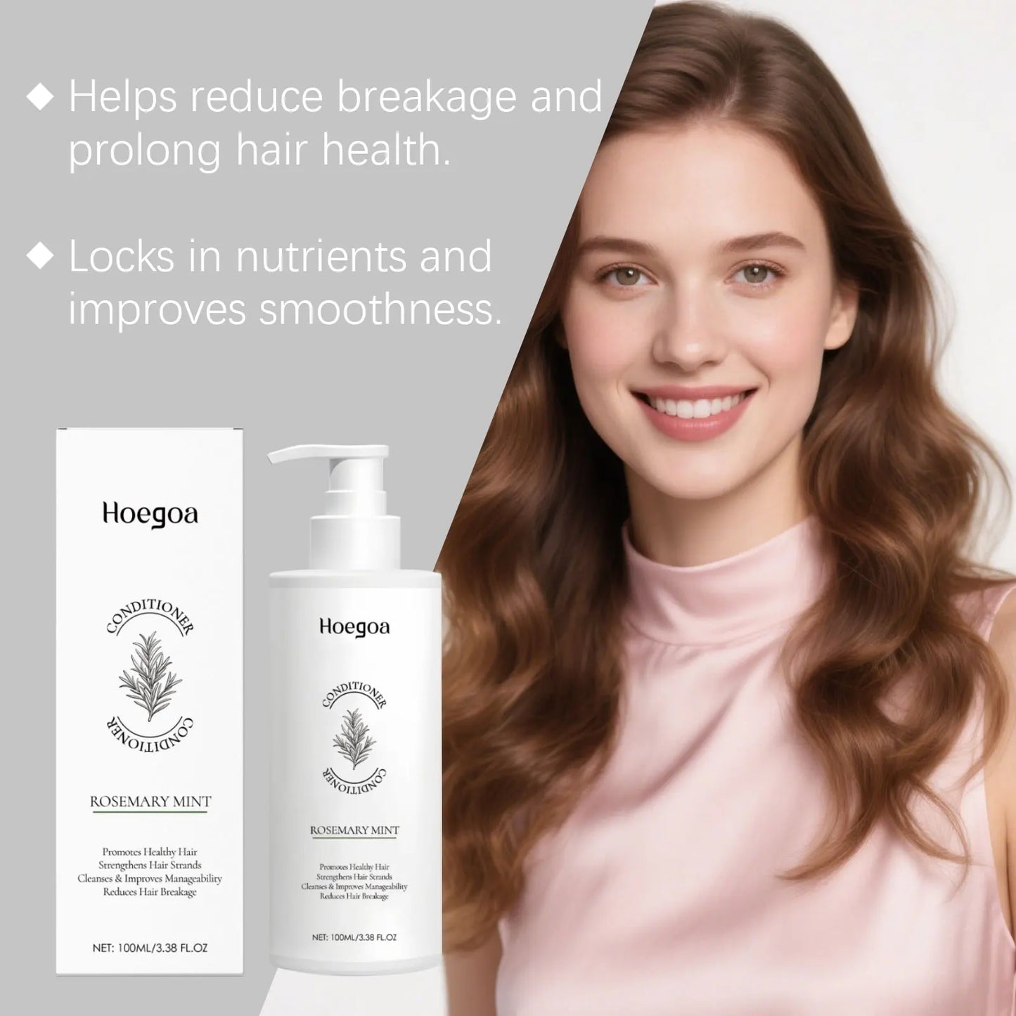 HOEGOA Rosemary Oil Conditioner – Smooth, Moisturize & Nourish