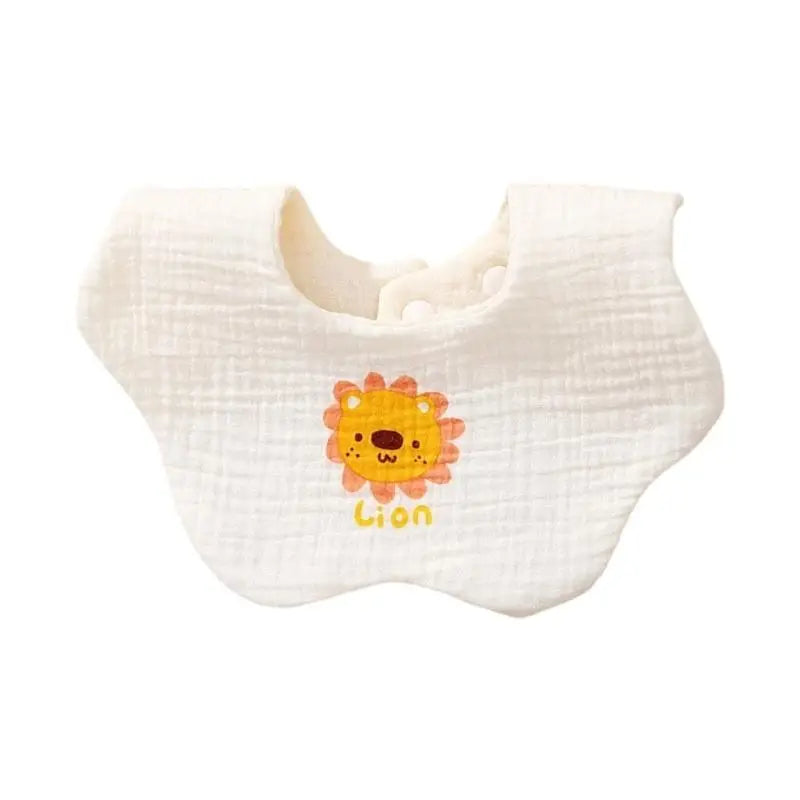 Baby Cotton Feeding Bib | 360° Rotating Cartoon Drool Bib