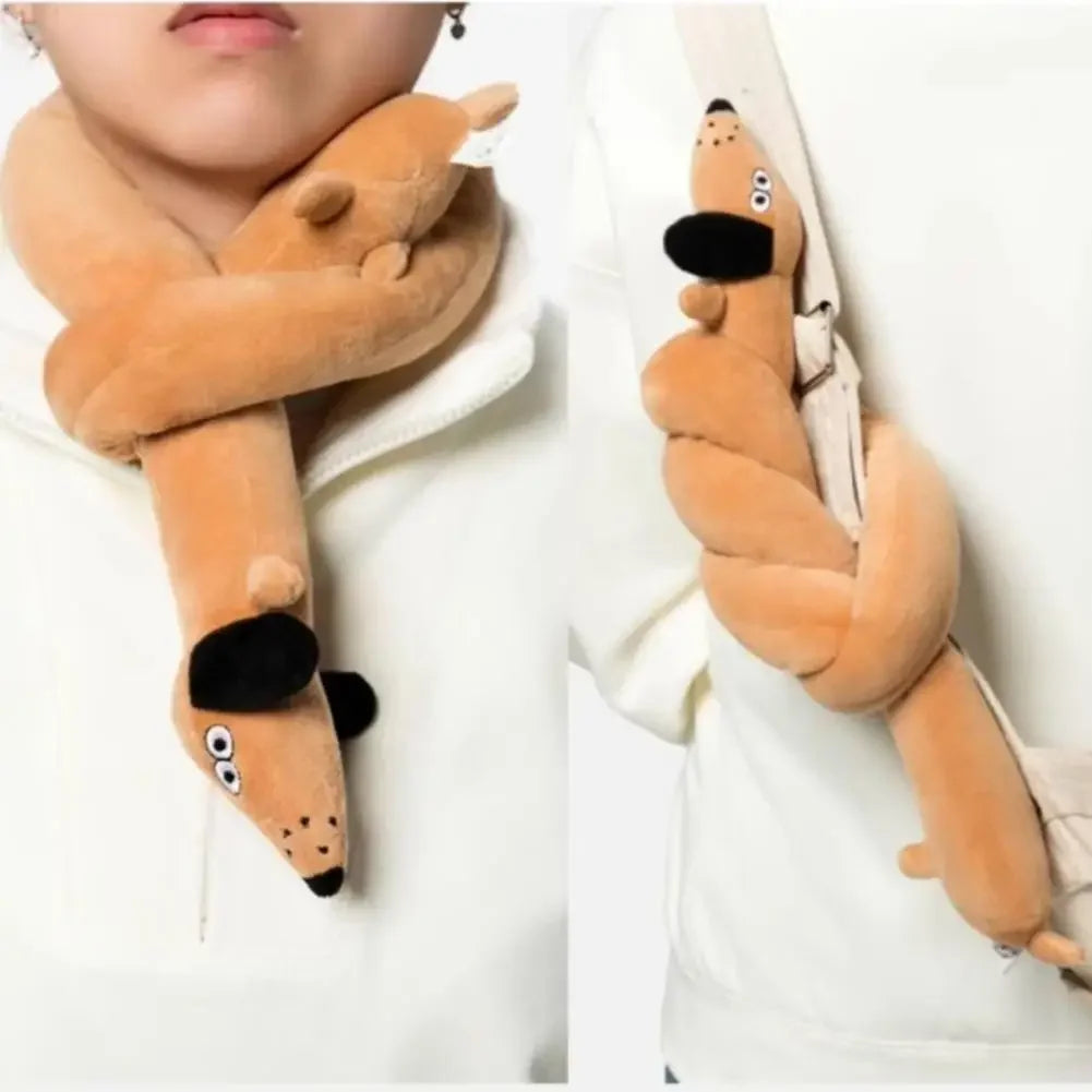 Squeaky Long Dachshund Plush Dog Toy Chew Resistant Soft Sausage Puppy Tug Toy For Interactive Play Pet Supplies Peaceful Pleasures Health and Wellness
