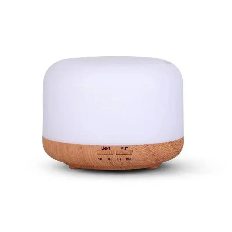 500ml USB Wood Grain Aroma Diffuser & Mini Humidifier