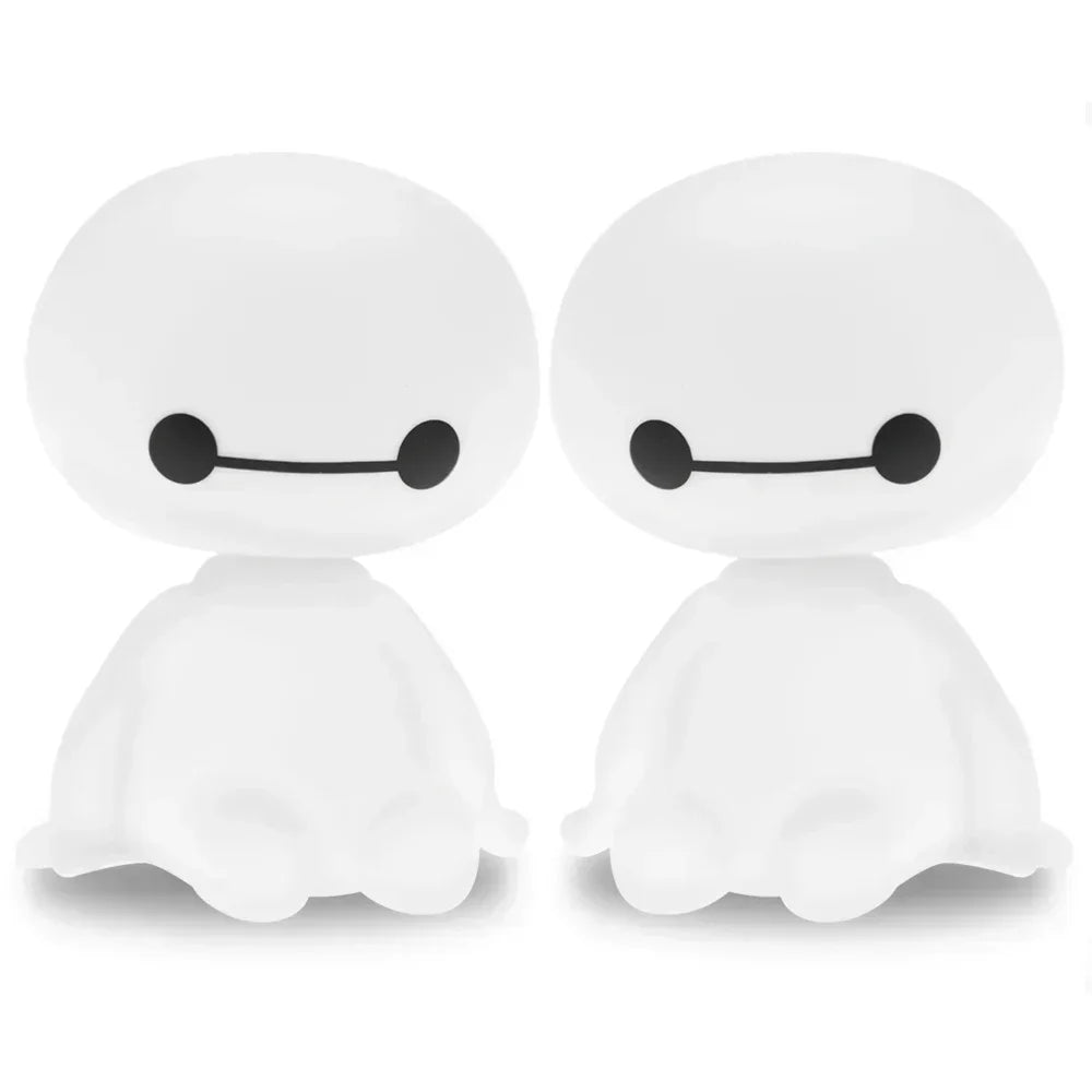Cartoon Robot Shaking Head Figure Car Ornaments Auto Interior Decorations Big Hero Toys Ornament Peaceful Pleasures Health and Wellness
