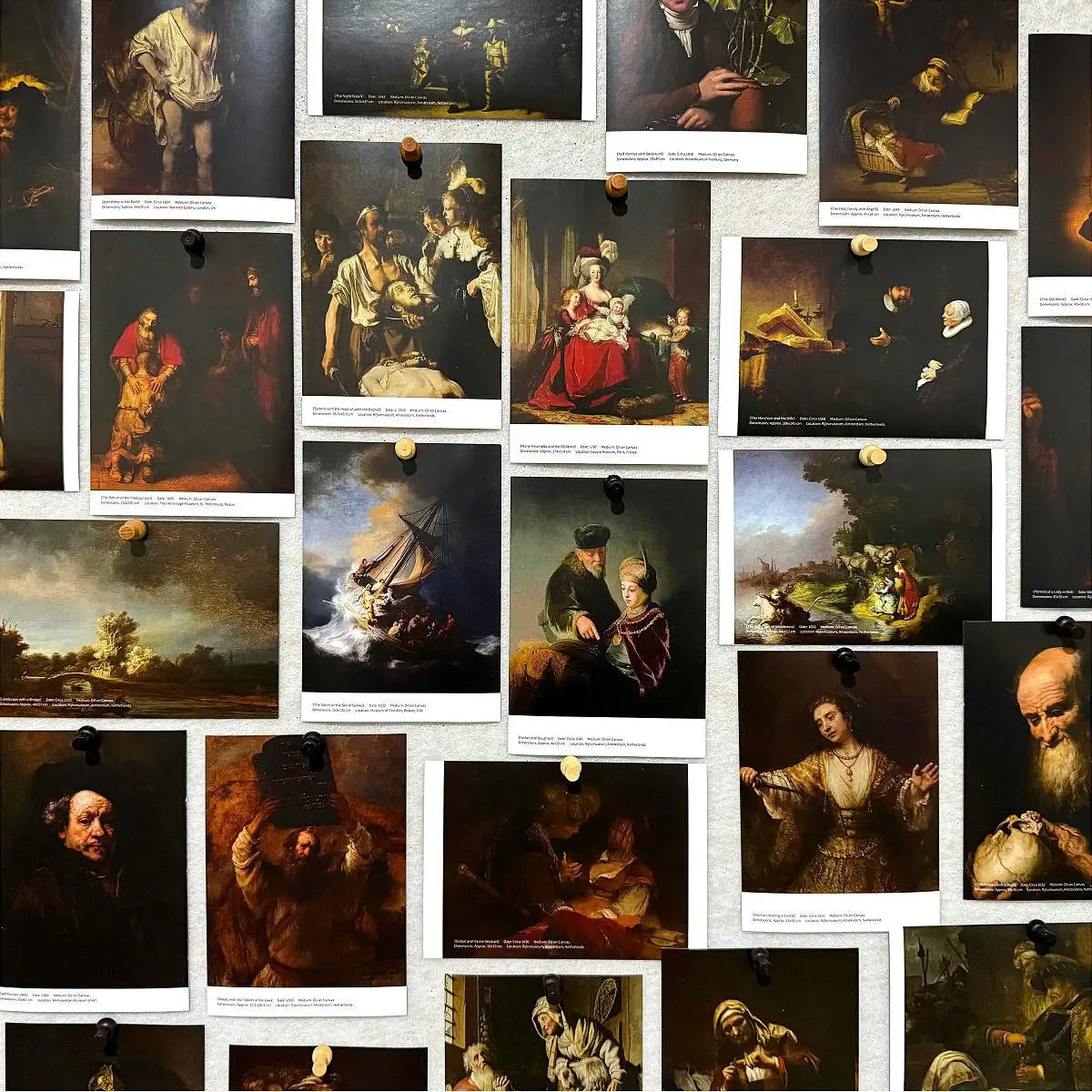 Rembrandt Van Rijn Postcard 30 Dutch Famous Artist Oil Painting Art