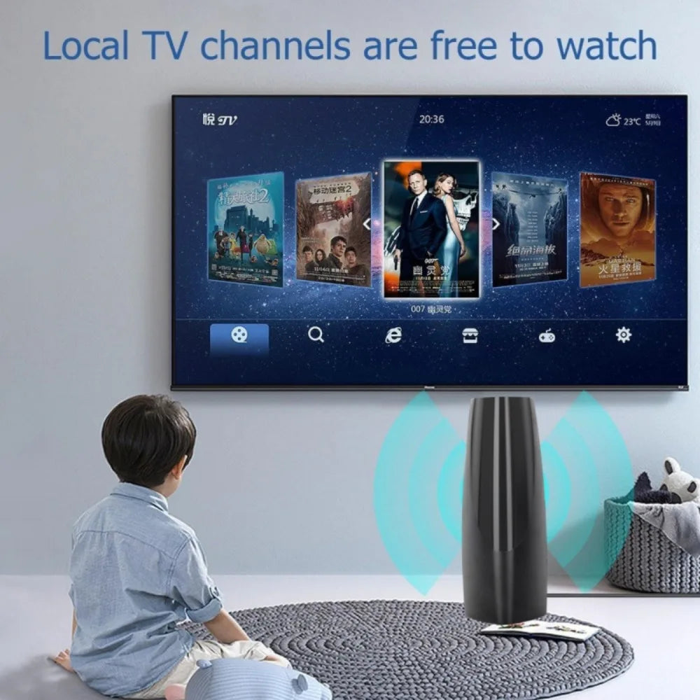 ATSC HD Digital TV Antenna – Indoor & Outdoor 4K 1080P 39dB