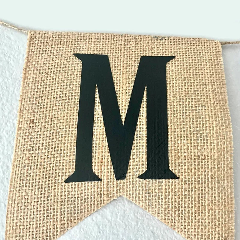 Ramadan Mubarak Burlap Banner | Eid Islamic Home Décor Holiday Burlap Banner Peaceful Pleasures Health and Wellness