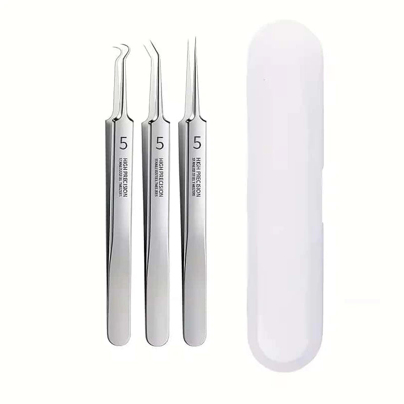 8 PCS Stainless Steel Acne Clip, Cell Clip, Blackhead Clip, Acne Needle, Beauty Salon Acne Needle, Acne Needle Tool Peaceful Pleasures Health and Wellness WHITE