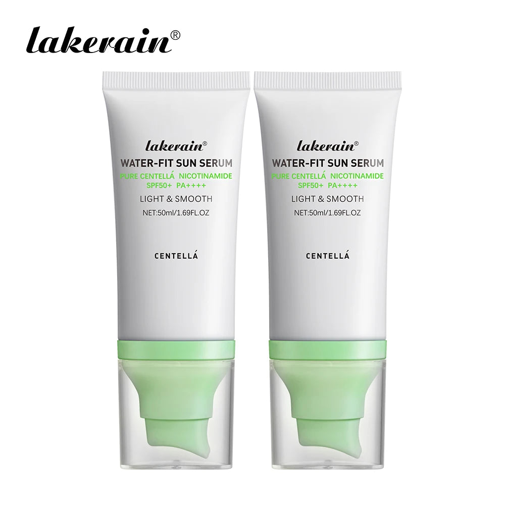 SPF50 Sunscreen Centella Lotion Korea Facial Long-Lasting Sun Protection Non-Greasy Sun Block Prevent Sunburn Face Skin Care Peaceful Pleasures Health and Wellness 2pcs green