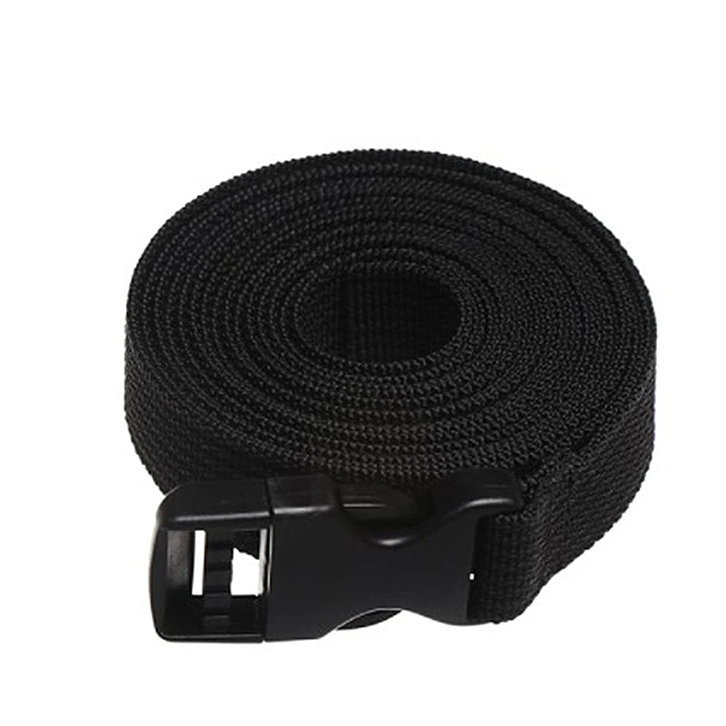 Travel Tied Nylon Cargo Tie Down Luggage Black Durable Lash Belt Strap With Cam Buckle Travel Kits Outdoor Camping Tools Peaceful Pleasures Health and Wellness 250cm