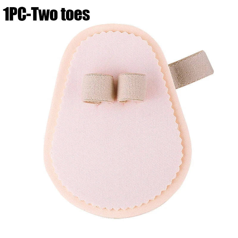1 Pair Toe Splitting Forefoot Pad Toe Rotation Overlapping Hammer Toe Breathable Absorbing Abrasion Resistant Front Foot Pad Peaceful Pleasures Health and Wellness Double toe