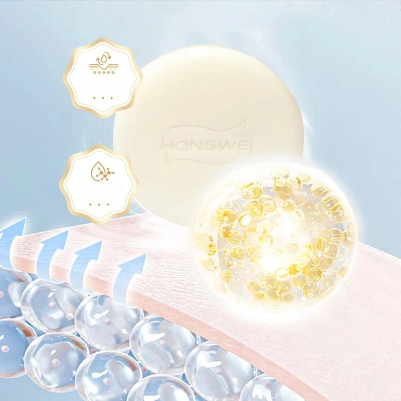 Hongwei Sheep Fat Soap 1952 Brand Natural Mild Ingredients Shampoo Face Bath Three-in-one Deep Cleansing Multifunctional Soap Peaceful Pleasures Health and Wellness
