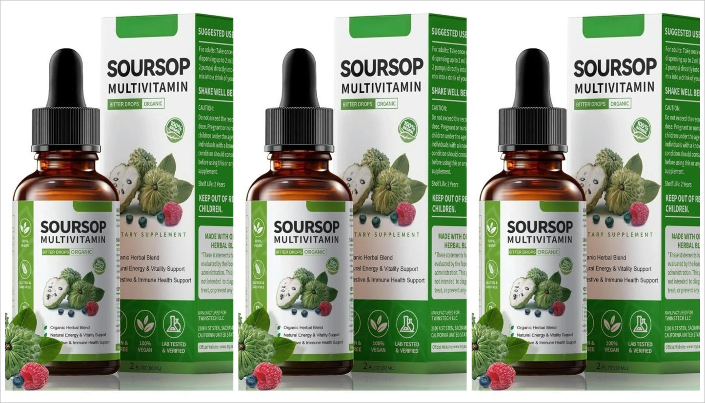 Graviola Soursop Bitters Drops 5000mg – Immune & Digestive Support