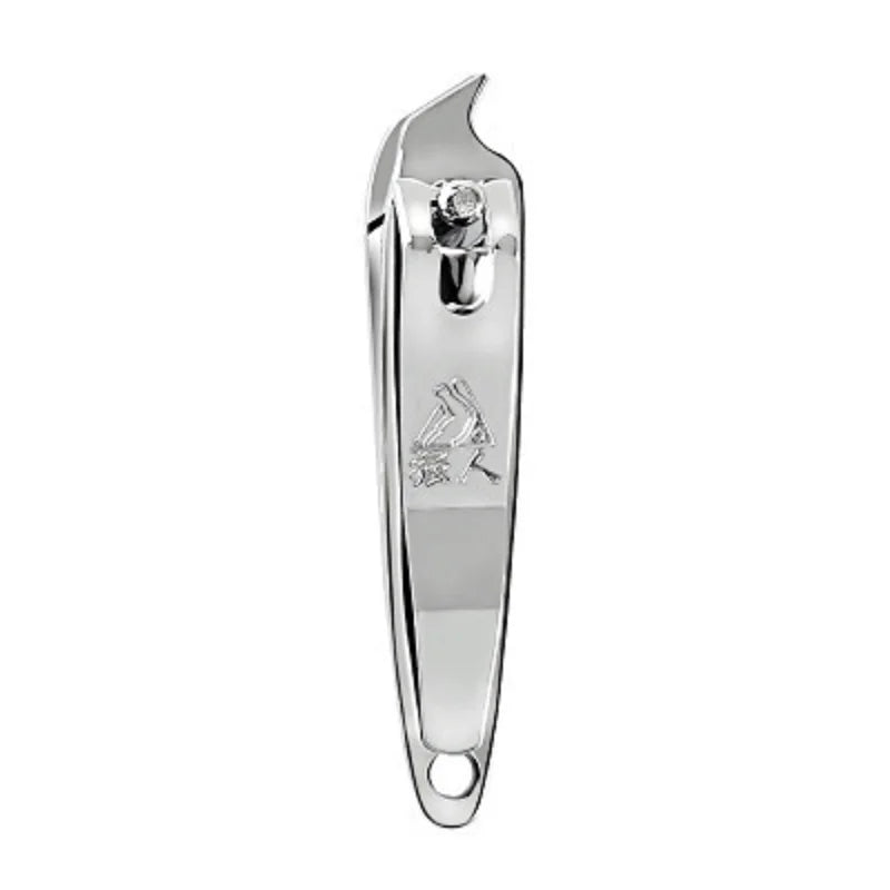 Stainless Steel Nail Clipper with Curved Blade & Swing File