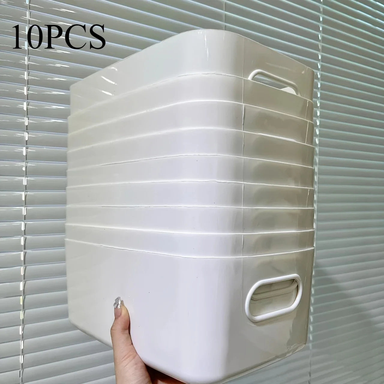5/10Pcs Kitchen tabletop miscellaneous snacks storage box seasoning storage basket Desktop Cosmetic Plastic Sundries Storage Box Peaceful Pleasures Health and Wellness 10pcs