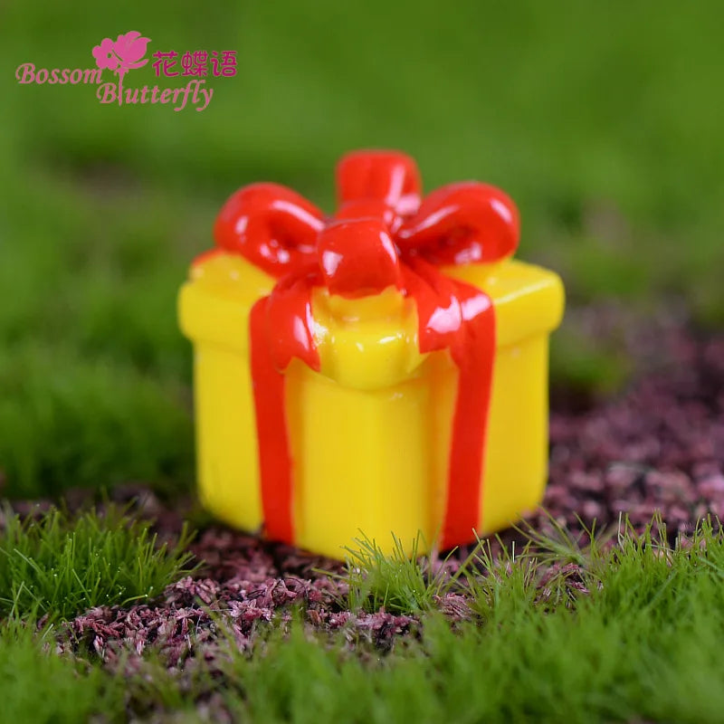 Fairy Garden Cartoon Ornaments Resin Craft Christmas Santa Snowflake